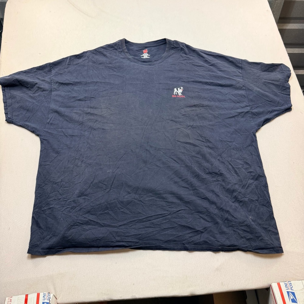 Big Dogs Graphic T-Shirt Men Six Extra Large Navy Good Mister Big Dog 1997